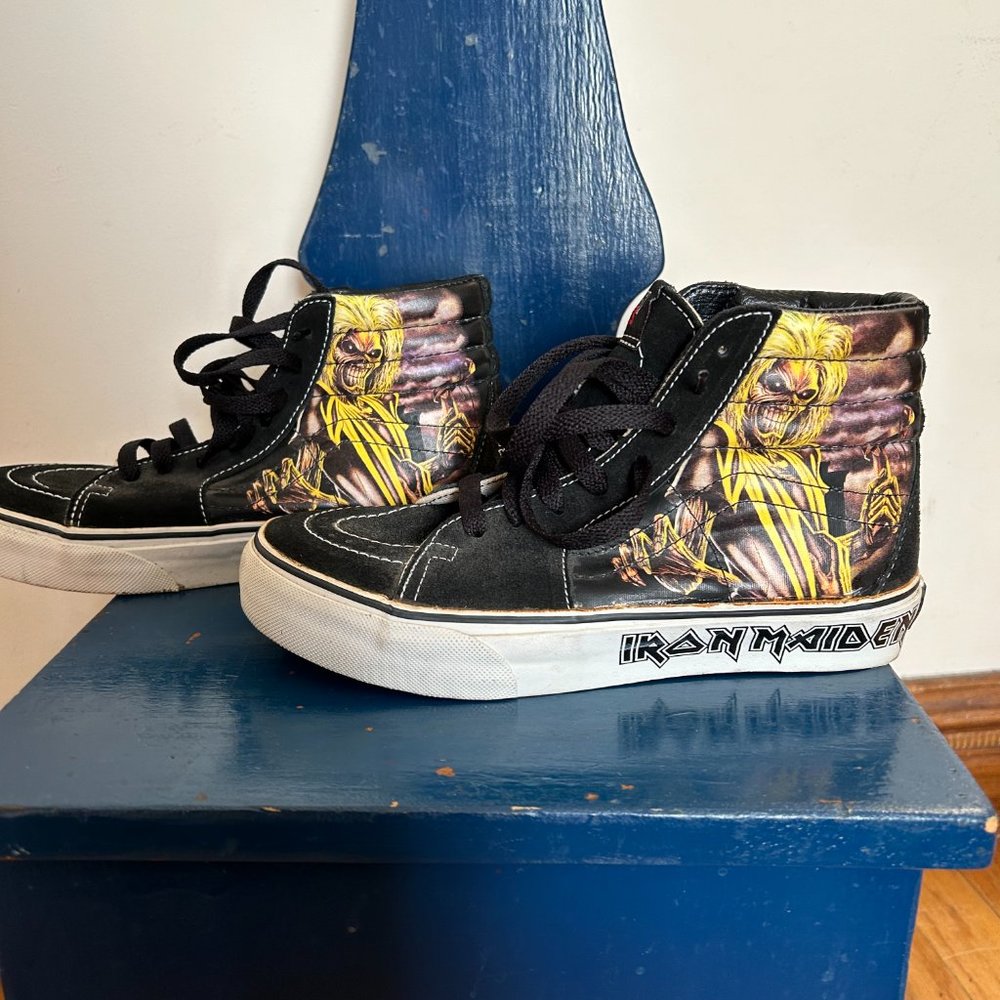 Vans Iron Maiden Eddie / Killers Sk8 Hi Mens 4.5 / Womens 6